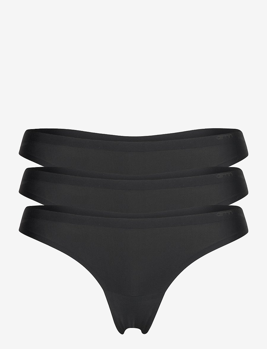 aim´n - Invisible Thong 3-PACK - underkläder och strumpor - black - 0