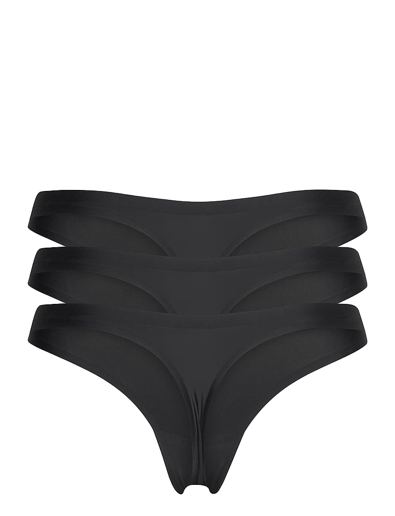 aim´n - Invisible Thong 3-PACK - aluspesu - black - 2