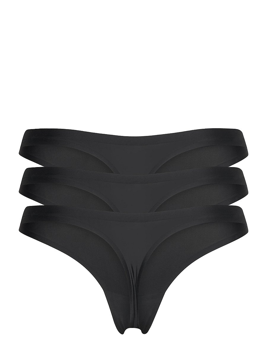 aim´n - Invisible Thong 3-PACK - aluspesu ja sokid - black - 2