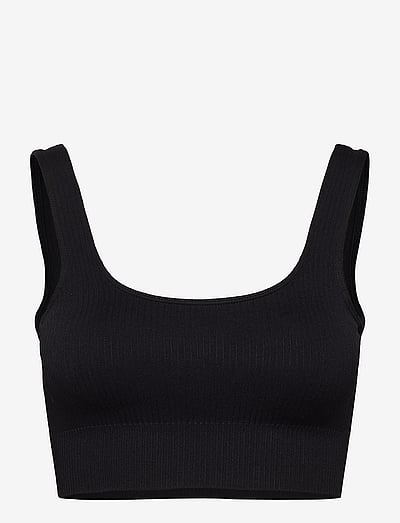 aim´n Ribbed Seamless Bra - Tøj - BLACK / black