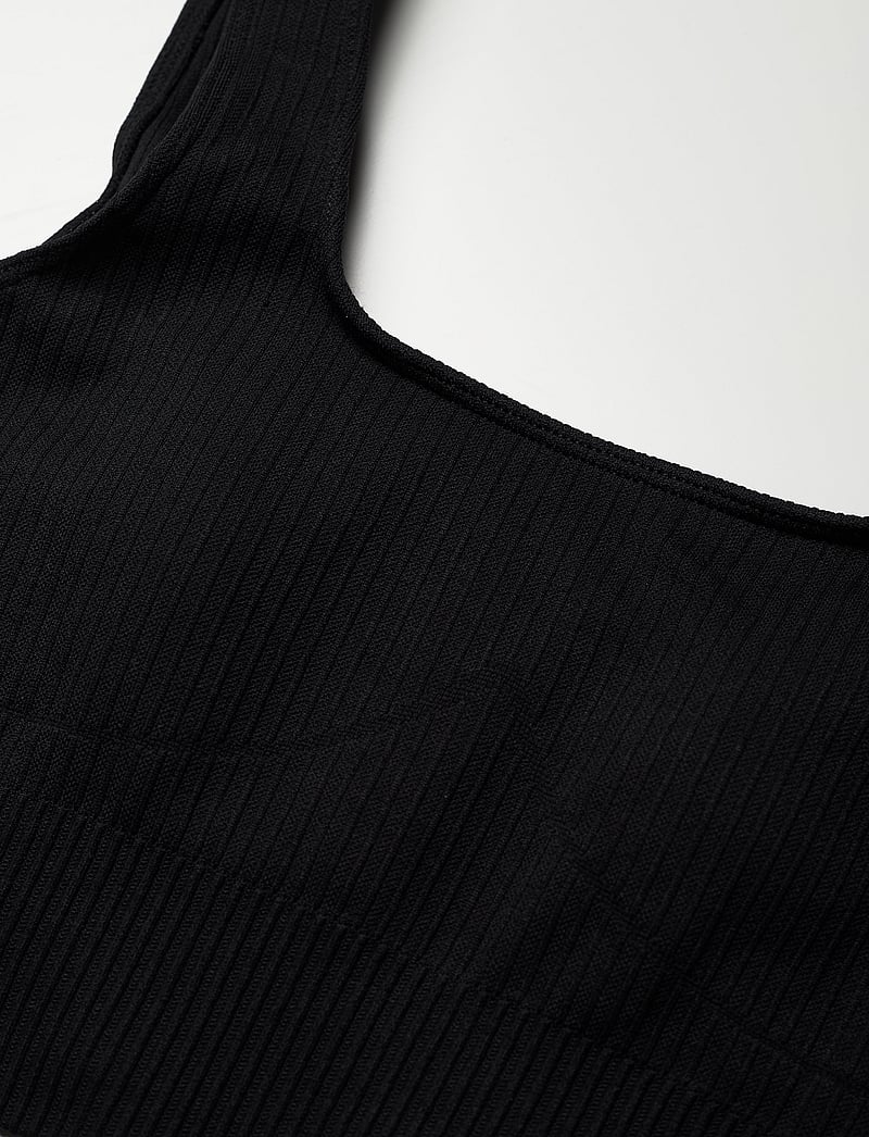 aim´n - Ribbed Seamless Bra - keskmine toestus - black - 5