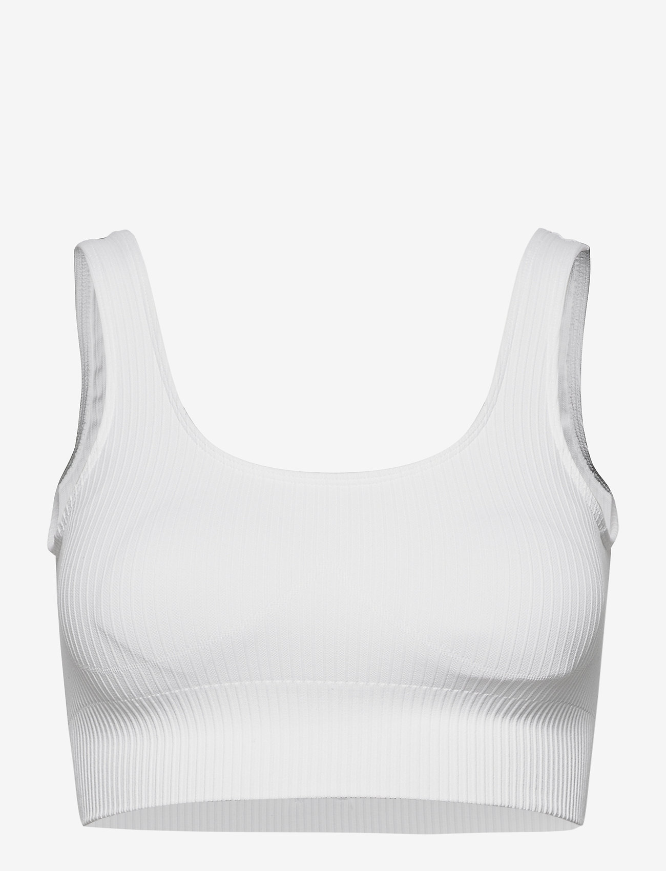 aim´n - White Ribbed Seamless Bra - medium support - white - 1