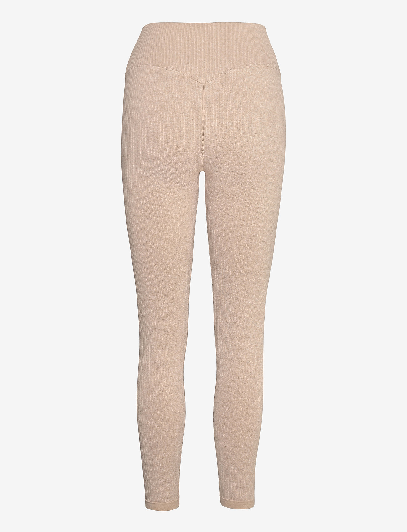 aim´n - Beige Ribbed Seamless Tights - fuld længde - beige - 2
