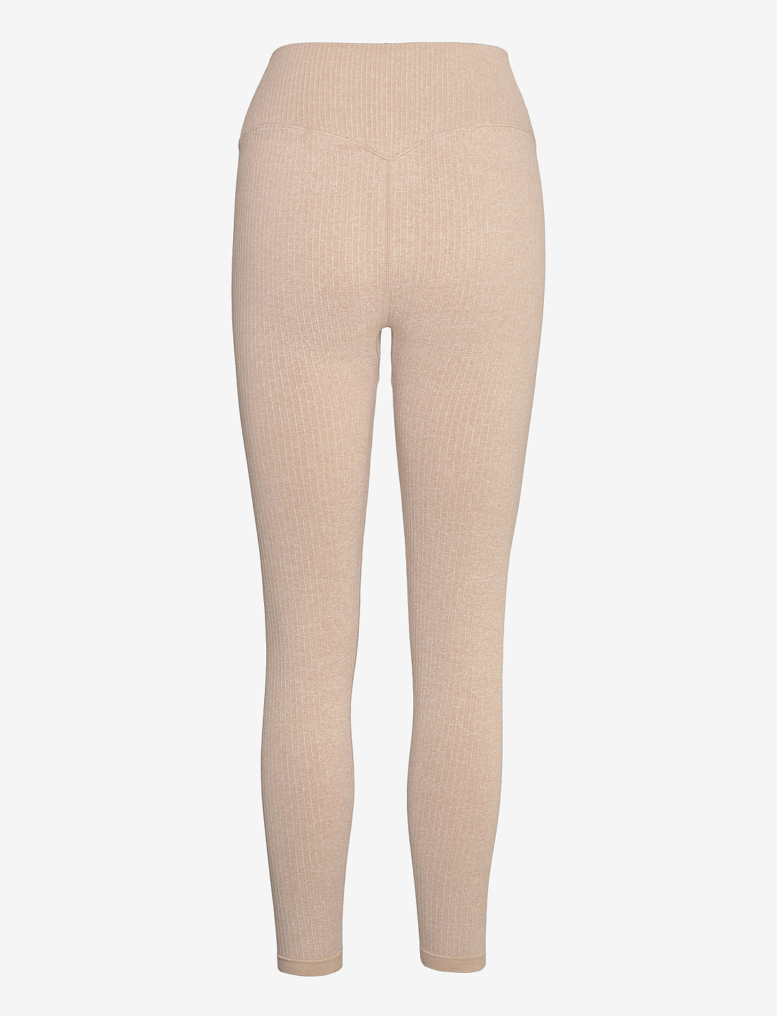 aim´n - Beige Ribbed Seamless Tights - Õmblusteta retuusid - beige - 2