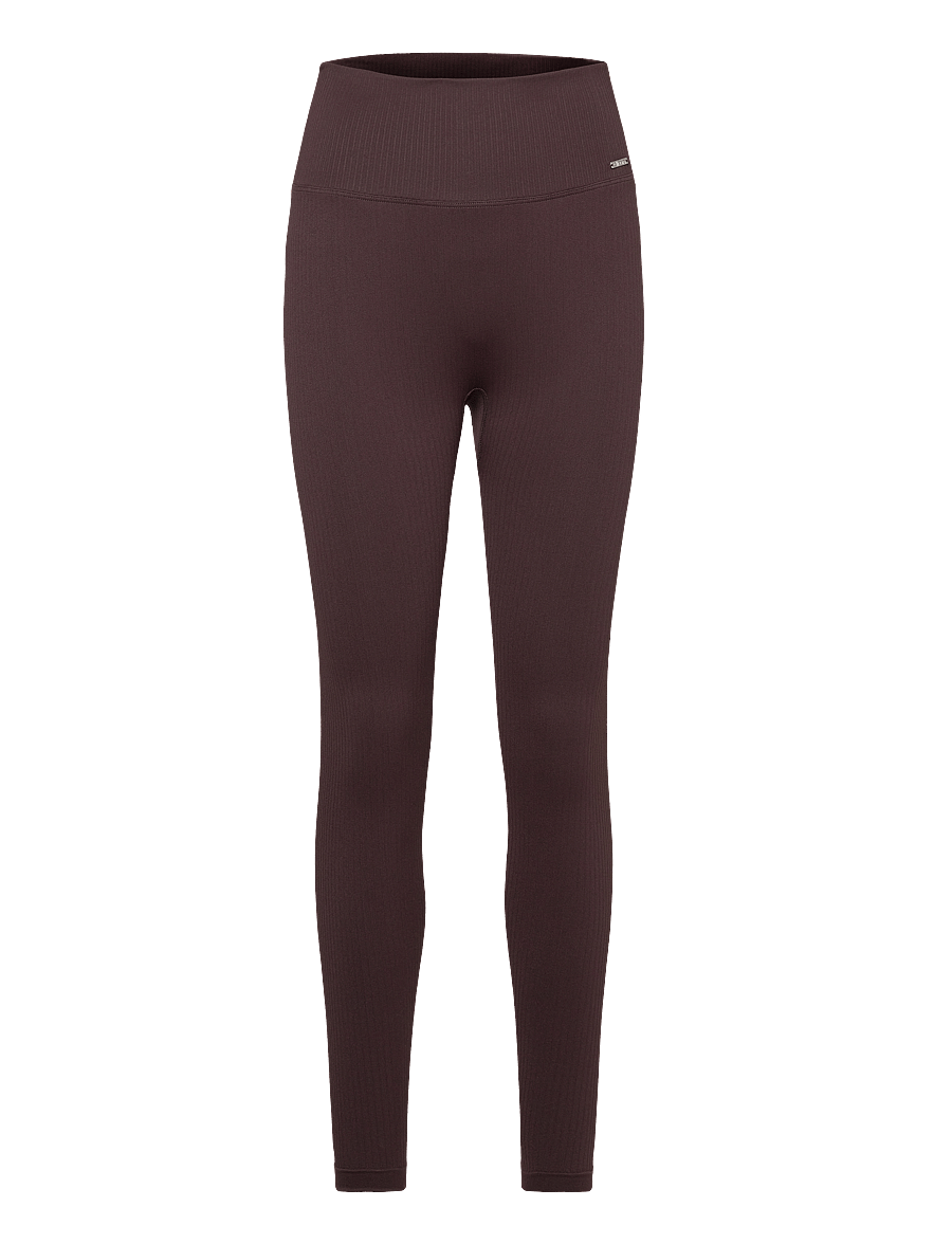 aim´n - Ribbed Seamless Tights - volle länge - cacao - 1