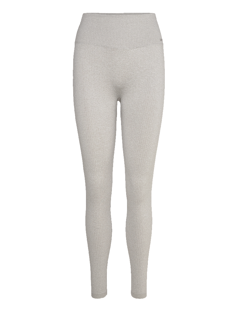 aim´n - Ribbed Seamless Tights - sportinės tamprės - grey melange - 1