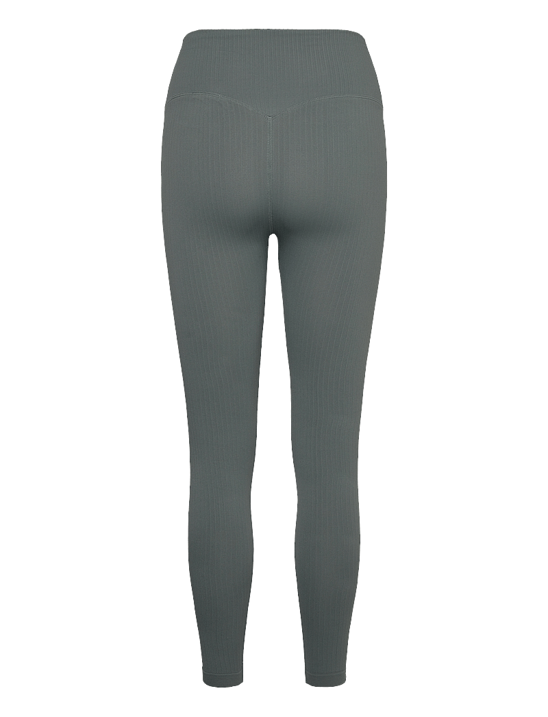 aim´n - Ribbed Seamless Tights - fuld længde - sage - 2