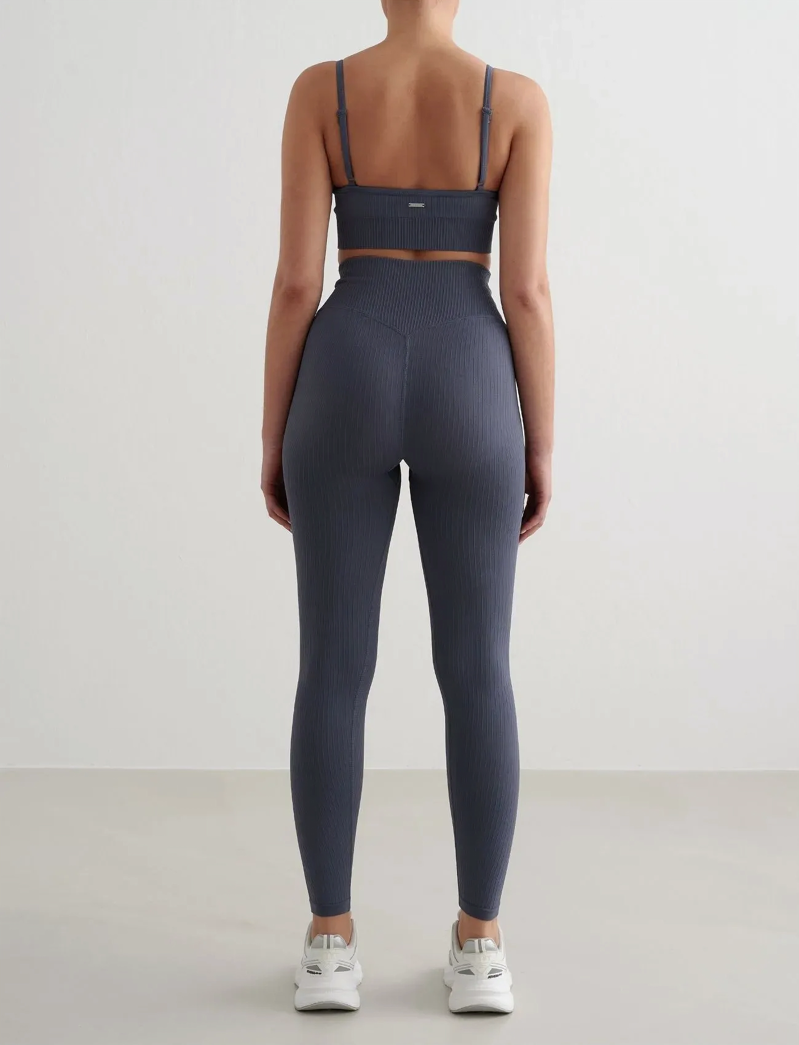 aim´n - Ribbed Seamless Tights - seamless tights - storm blue - 3