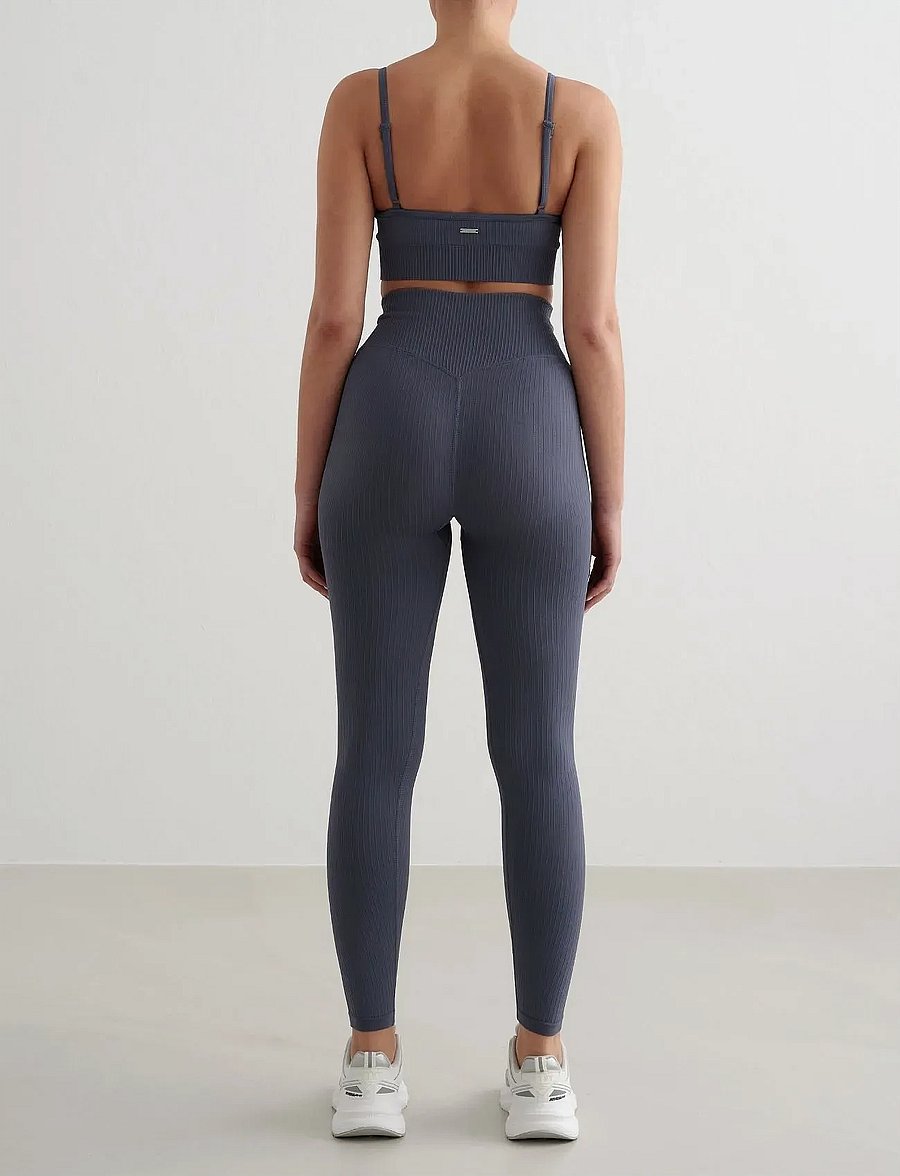 aim´n - Ribbed Seamless Tights - seamless tights - storm blue - 3
