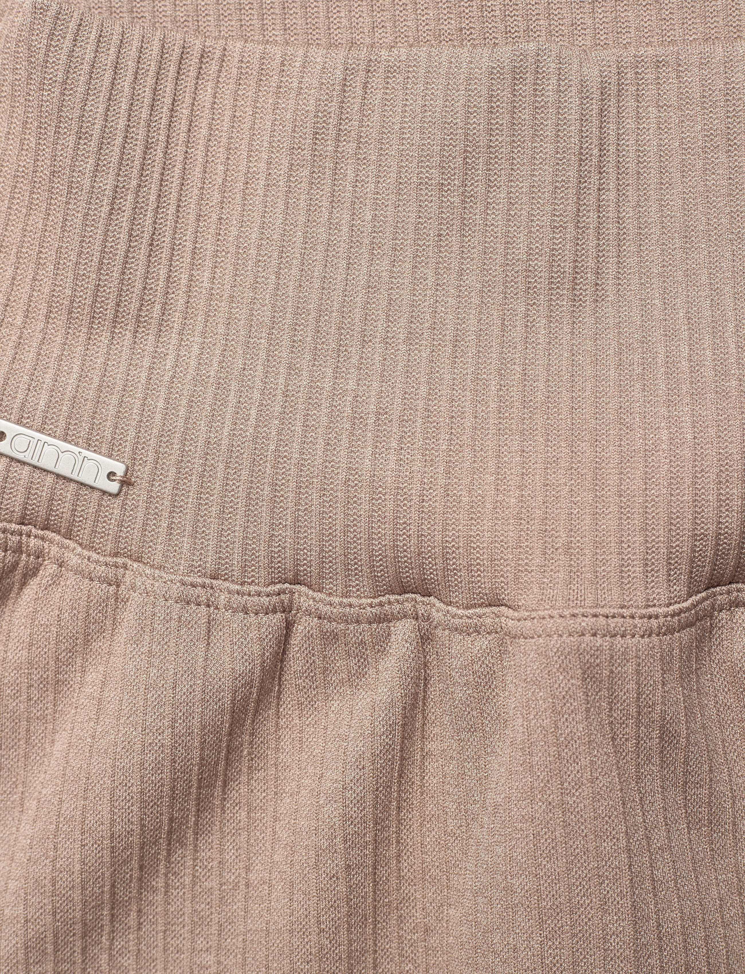 aim´n - Espresso Ribbed Seamless Tights - fuld længde - espresso - 2