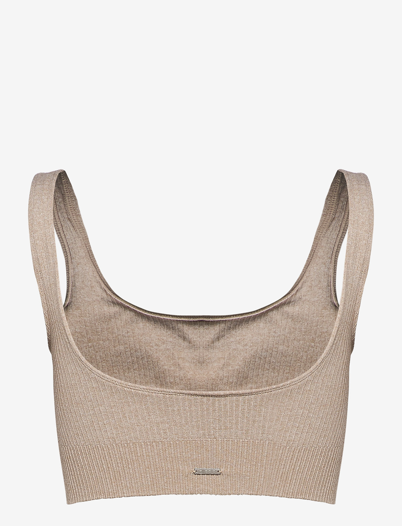 aim´n - Beige Ribbed Seamless Bra - medium support - beige - 2