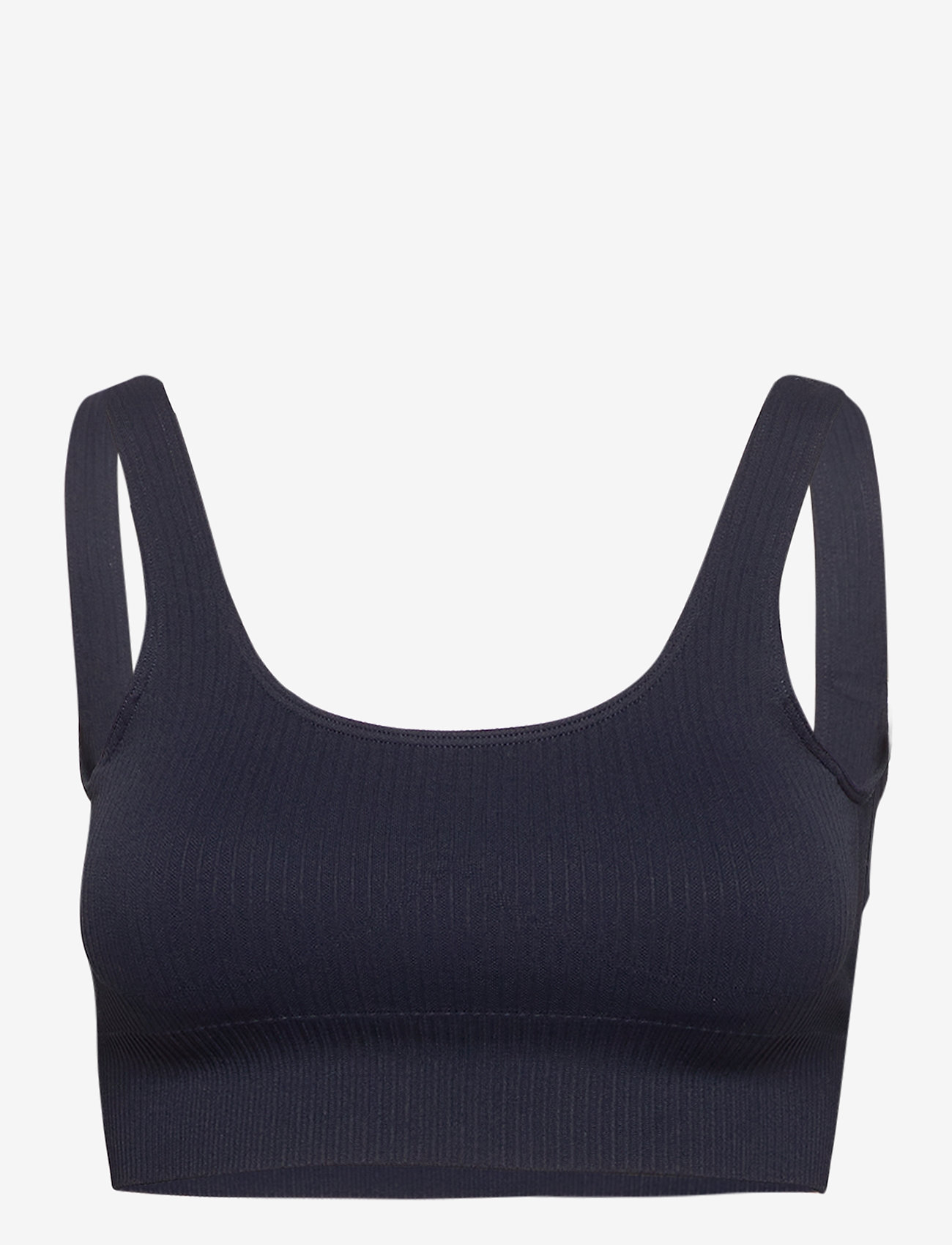 aim´n - Navy Ribbed Seamless Bra - keskmine toestus - navy - 1