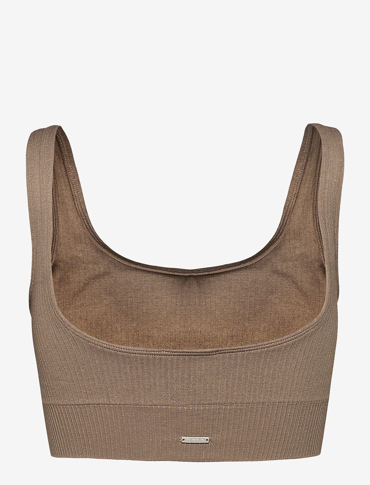 aim´n - Espresso Ribbed Seamless Bra - spordirinnahoidjad: keskmine - espresso - 1