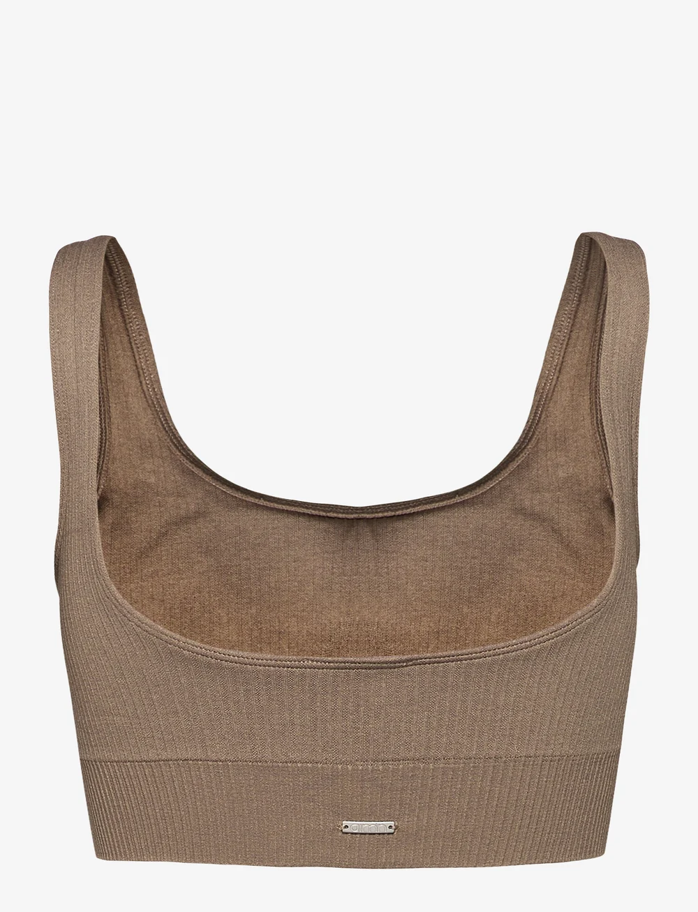 aim´n - Espresso Ribbed Seamless Bra - mittlerer halt - espresso - 1