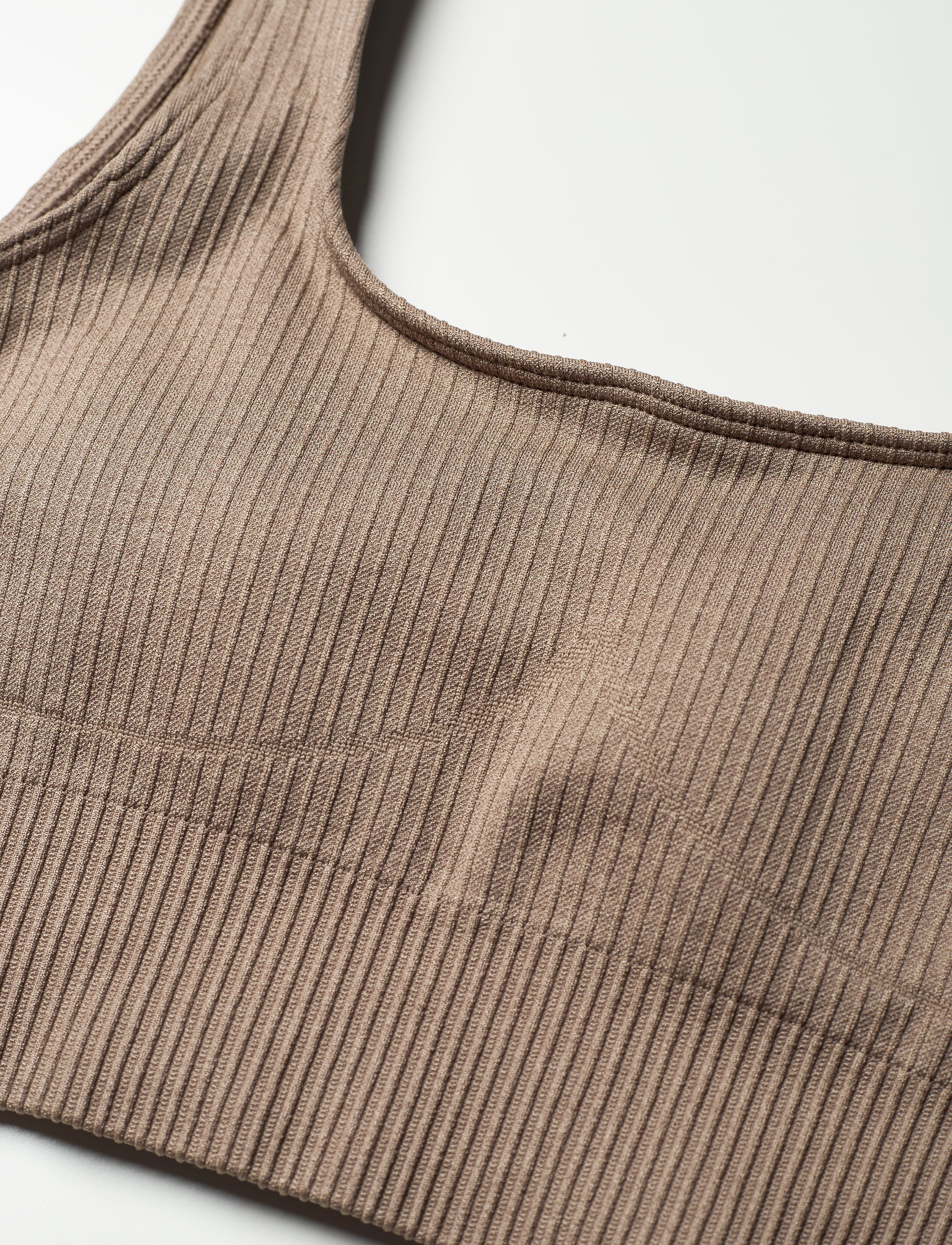 aim´n - Espresso Ribbed Seamless Bra - medium support - espresso - 2