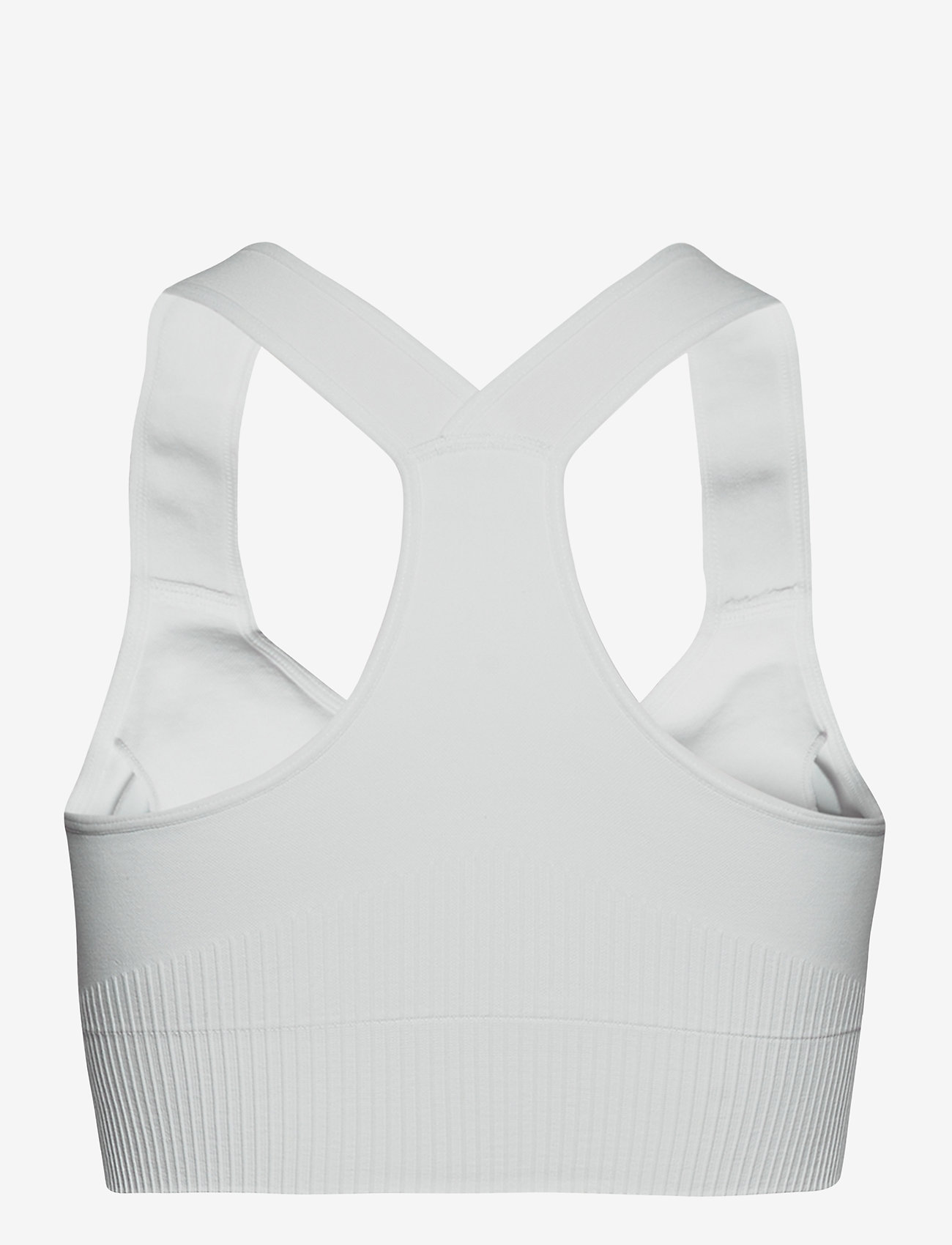 aim´n - White High Support Ribbed Bra - høj støtte - white - 2