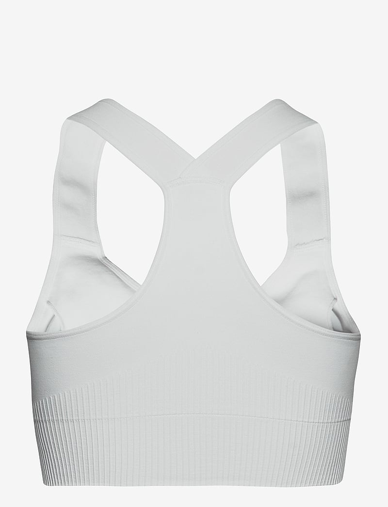 aim´n - White High Support Ribbed Bra - høj støtte - white - 2