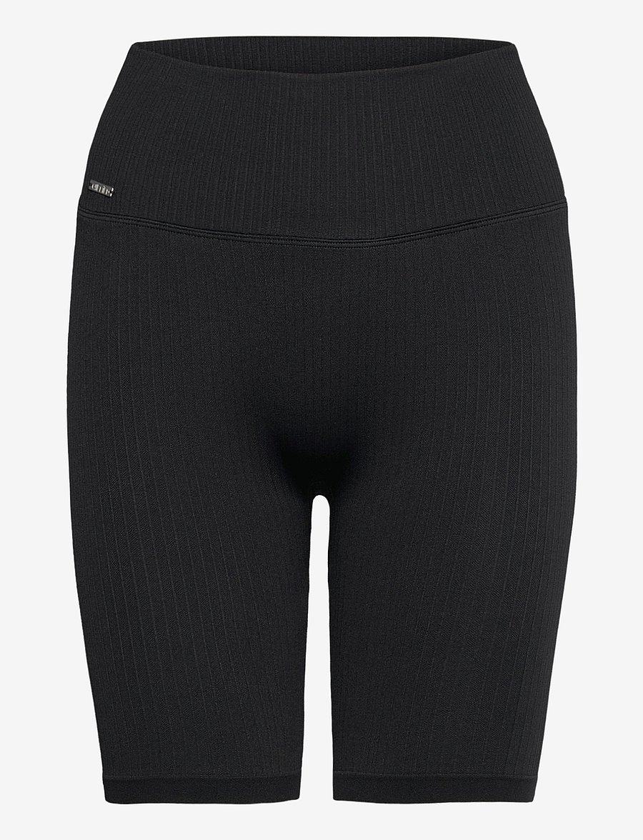aim´n - Ribbed Seamless Biker Shorts - trainingstights - black - 0