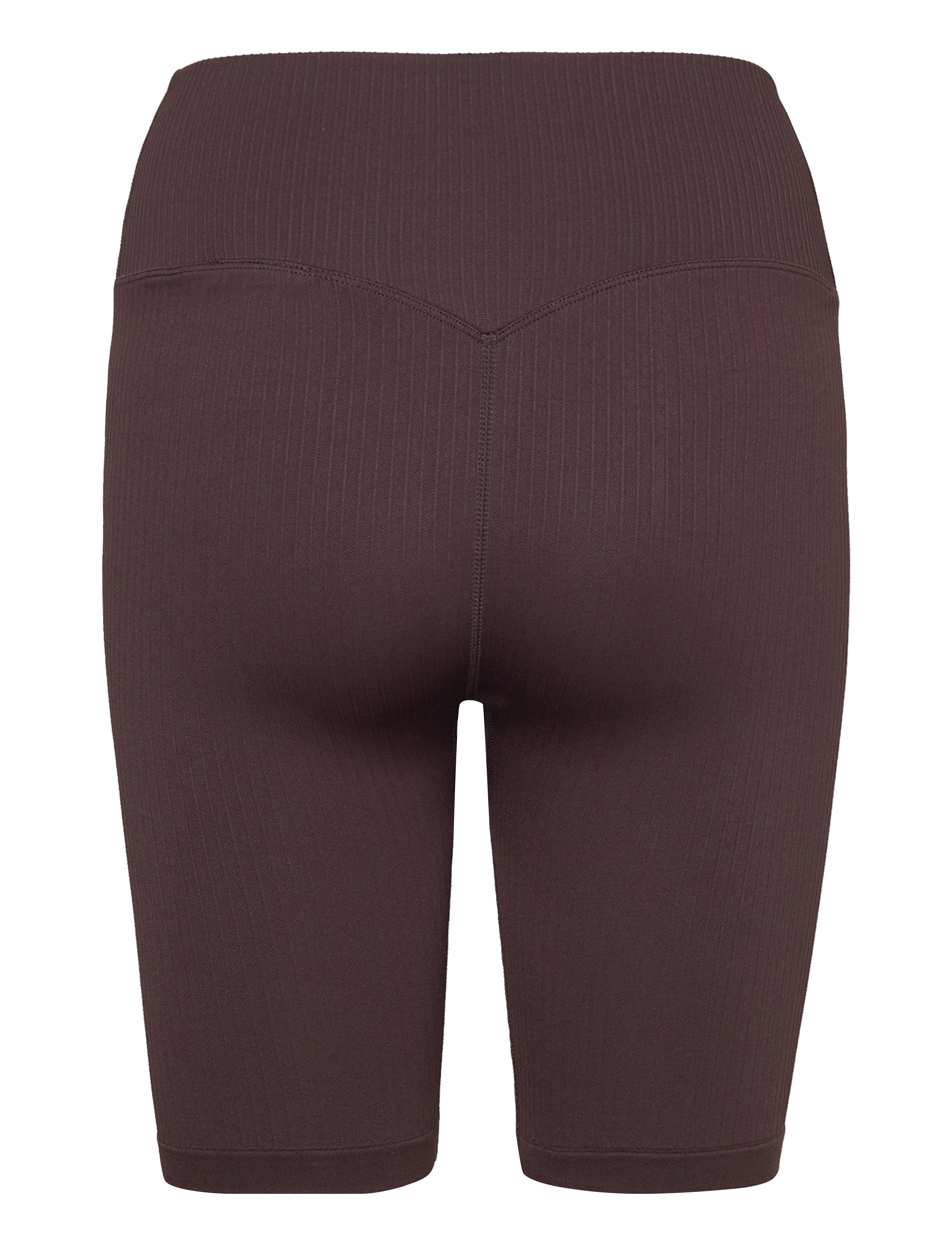 aim´n - Ribbed Seamless Biker Shorts - 1/2 länge - cacao - 2