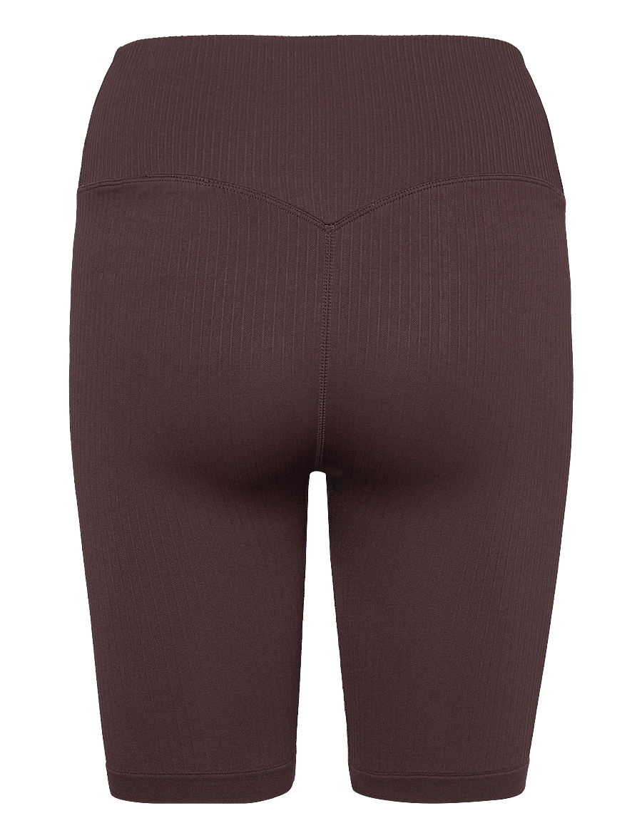 aim´n - Ribbed Seamless Biker Shorts - 1/2 länge - cacao - 2