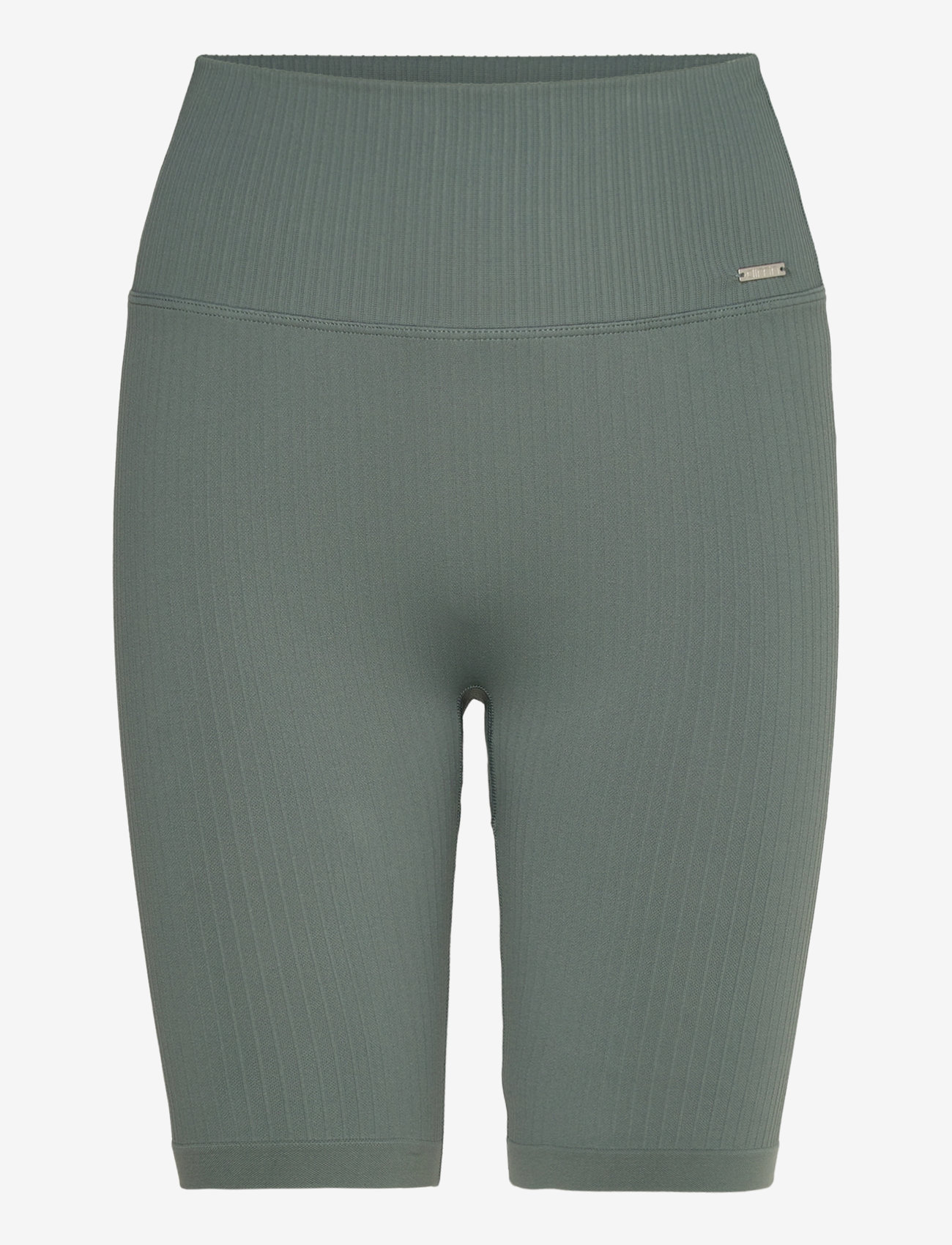 aim´n - Ribbed Seamless Biker Shorts - korta tights - sage - 0