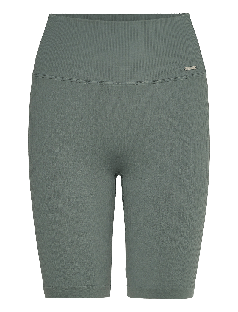 aim´n - Ribbed Seamless Biker Shorts - korta tights - sage - 0