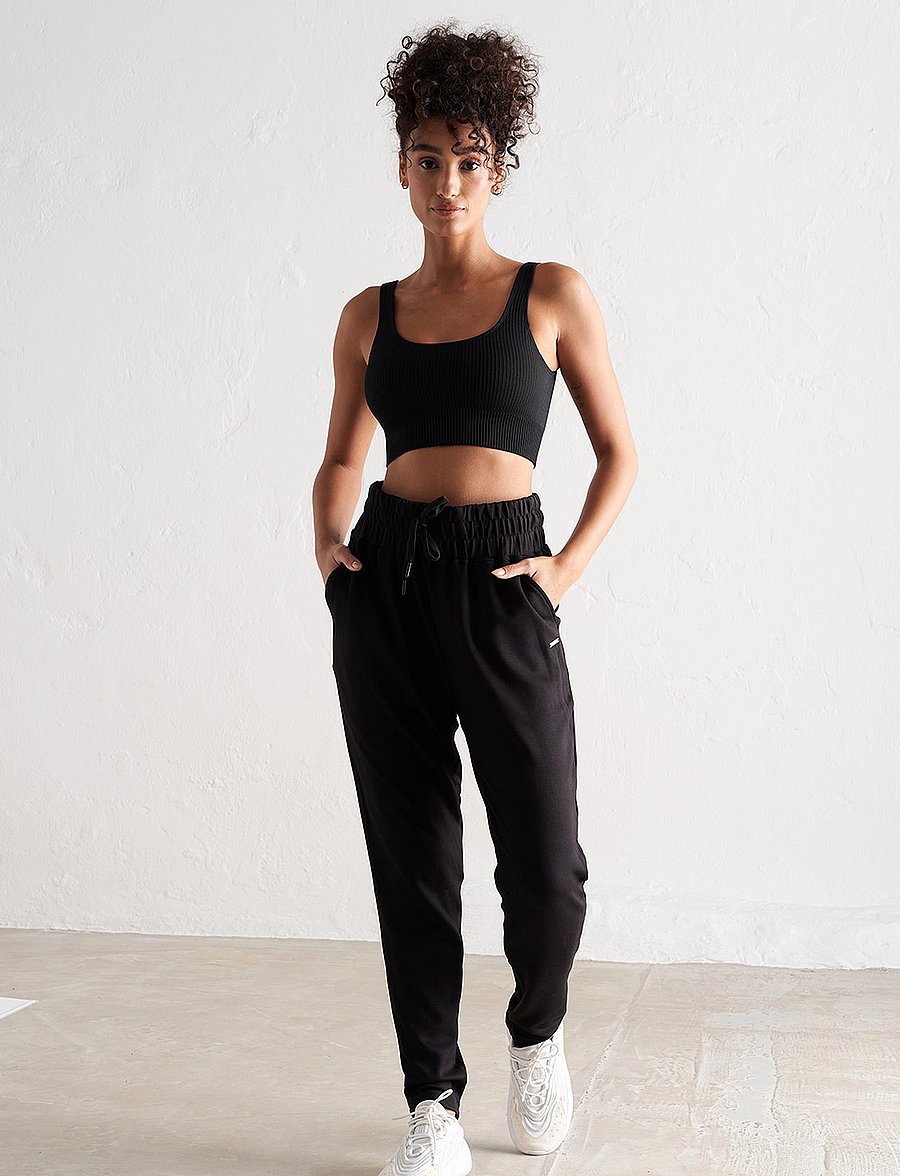 aim´n - Black Comfy Sweatpants - pantalon training - black - 0