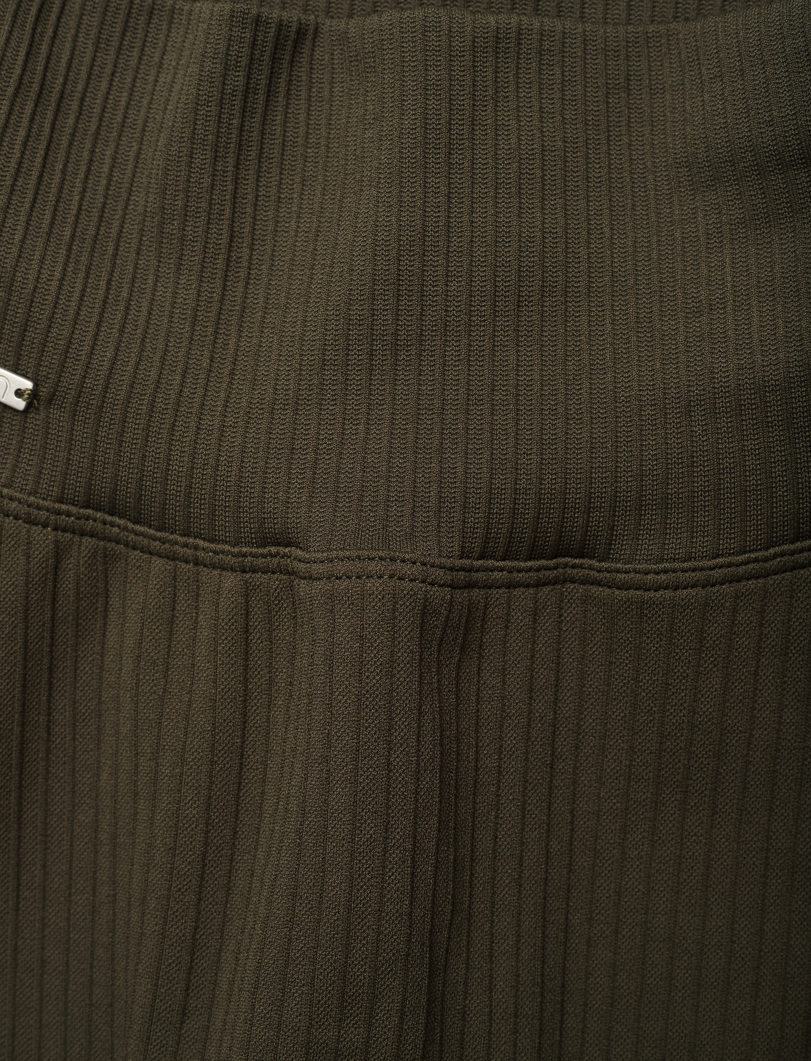aim´n - Khaki Ribbed Seamless Tights - fuld længde - khaki - 5