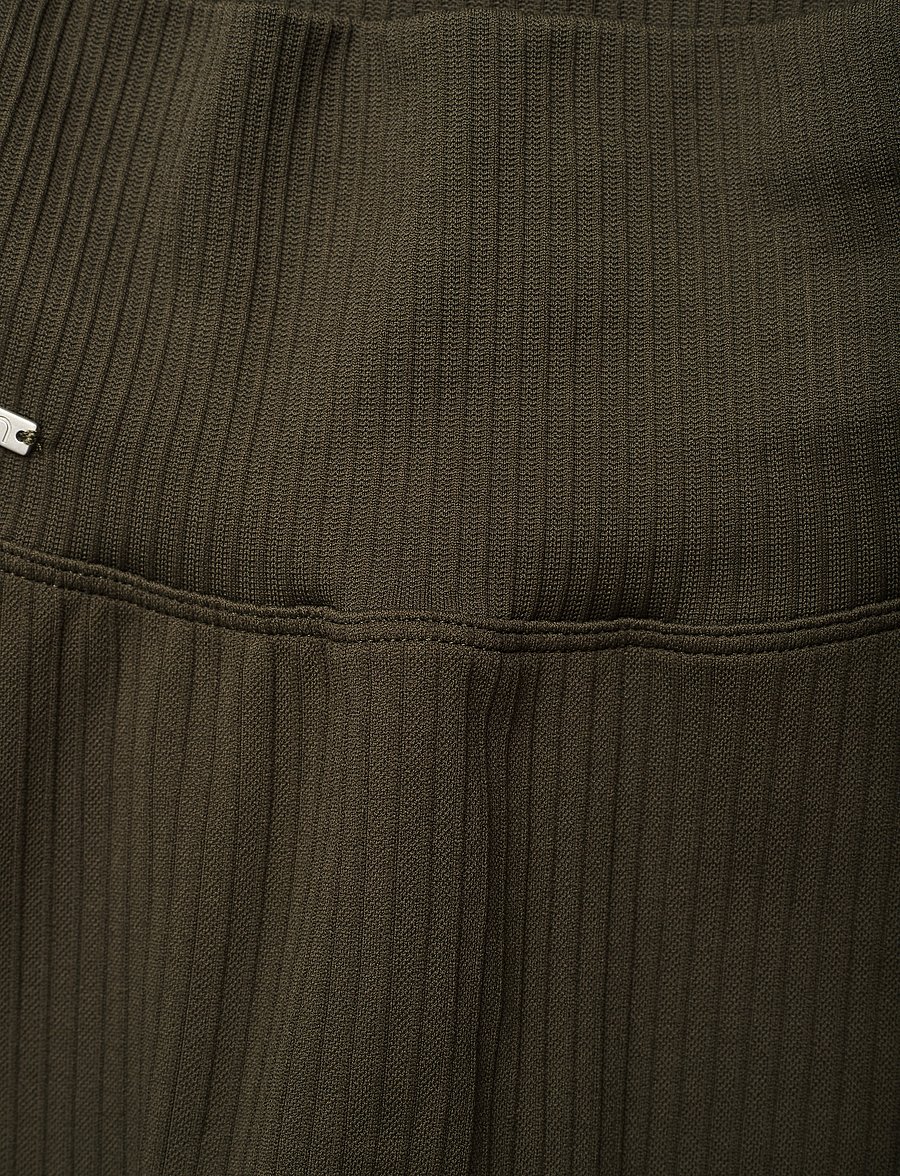 aim´n - Khaki Ribbed Seamless Tights - fuld længde - khaki - 5