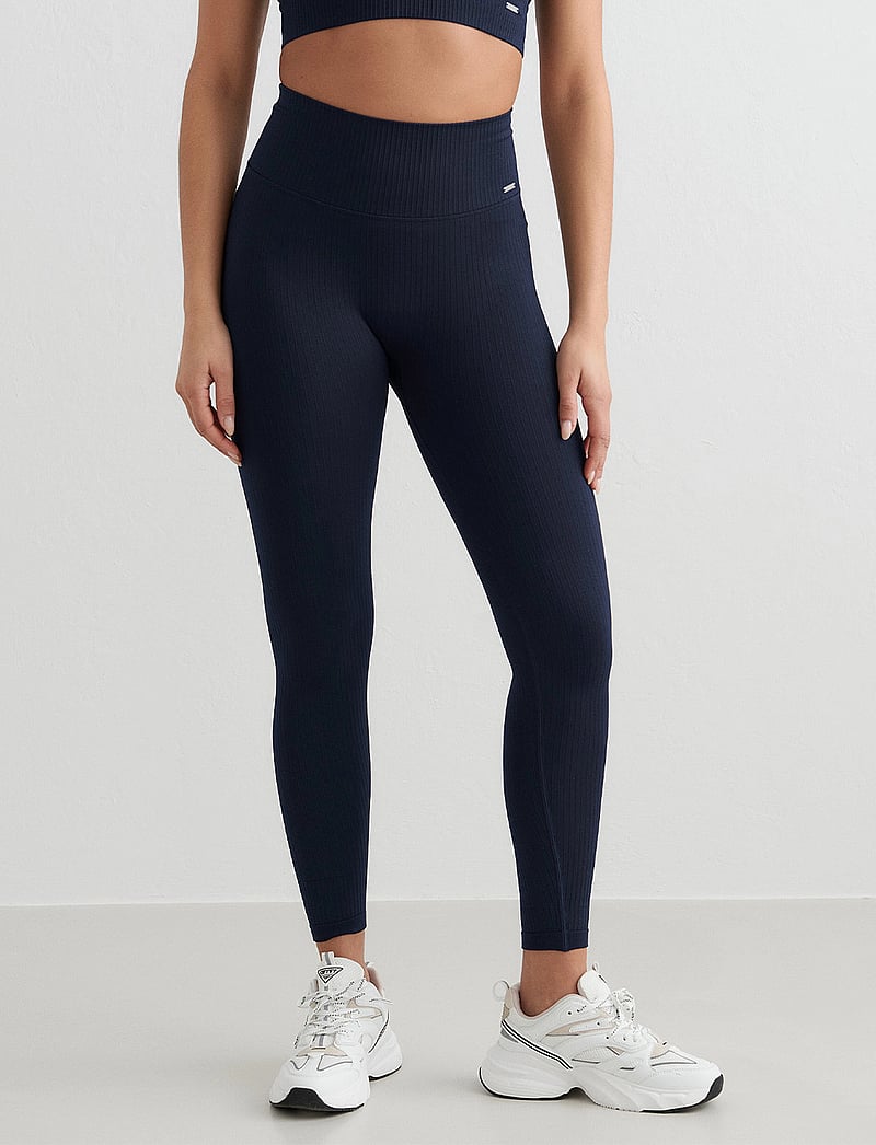 aim´n - Ribbed Seamless Tights - trainingstights - navy - 4