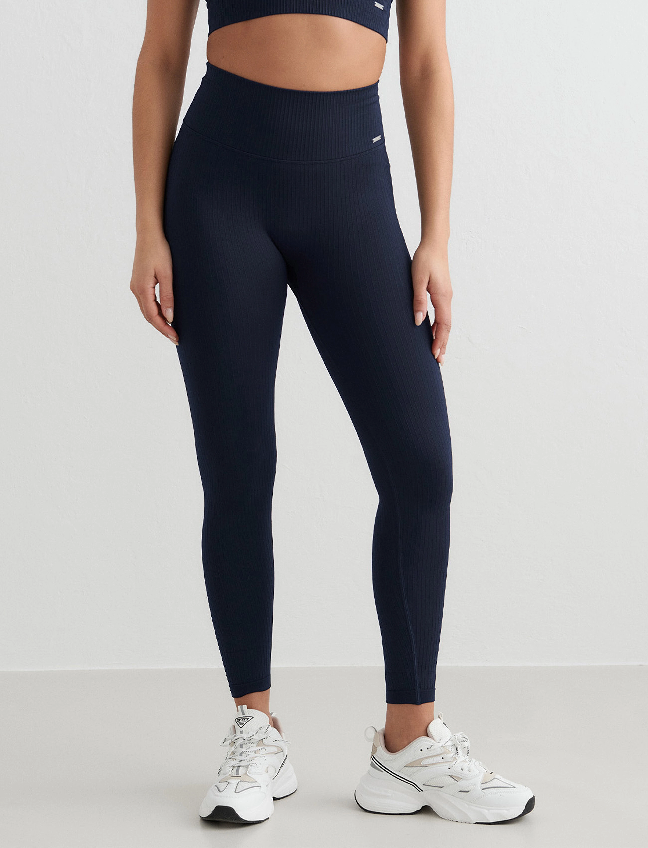 aim´n - Ribbed Seamless Tights - training tights - navy - 4