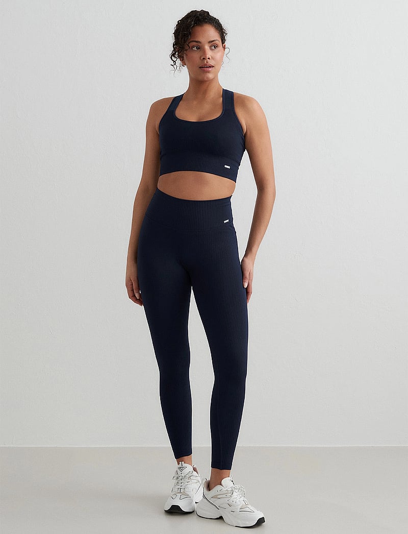 aim´n - Ribbed Seamless Tights - trainingstights - navy - 5