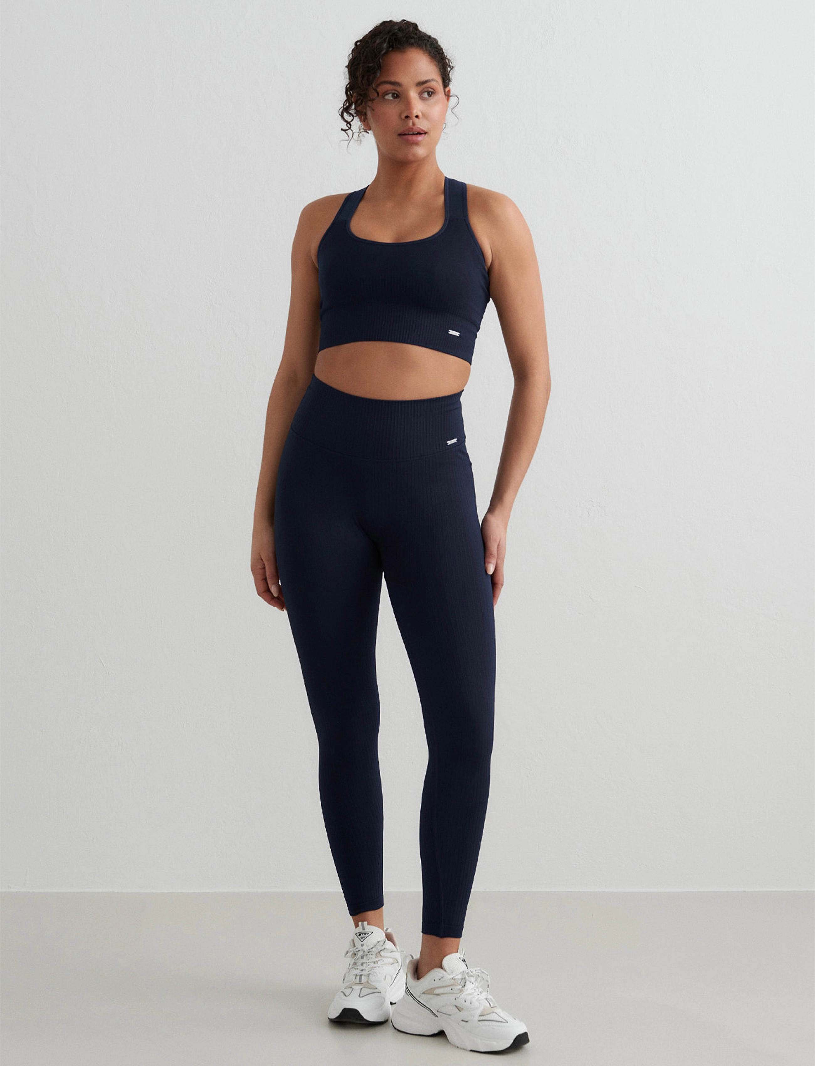 aim´n - Ribbed Seamless Tights - training tights - navy - 5