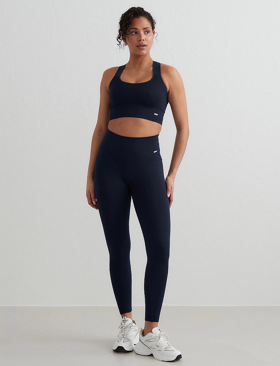 aim´n - Ribbed Seamless Tights - training tights - navy - 5