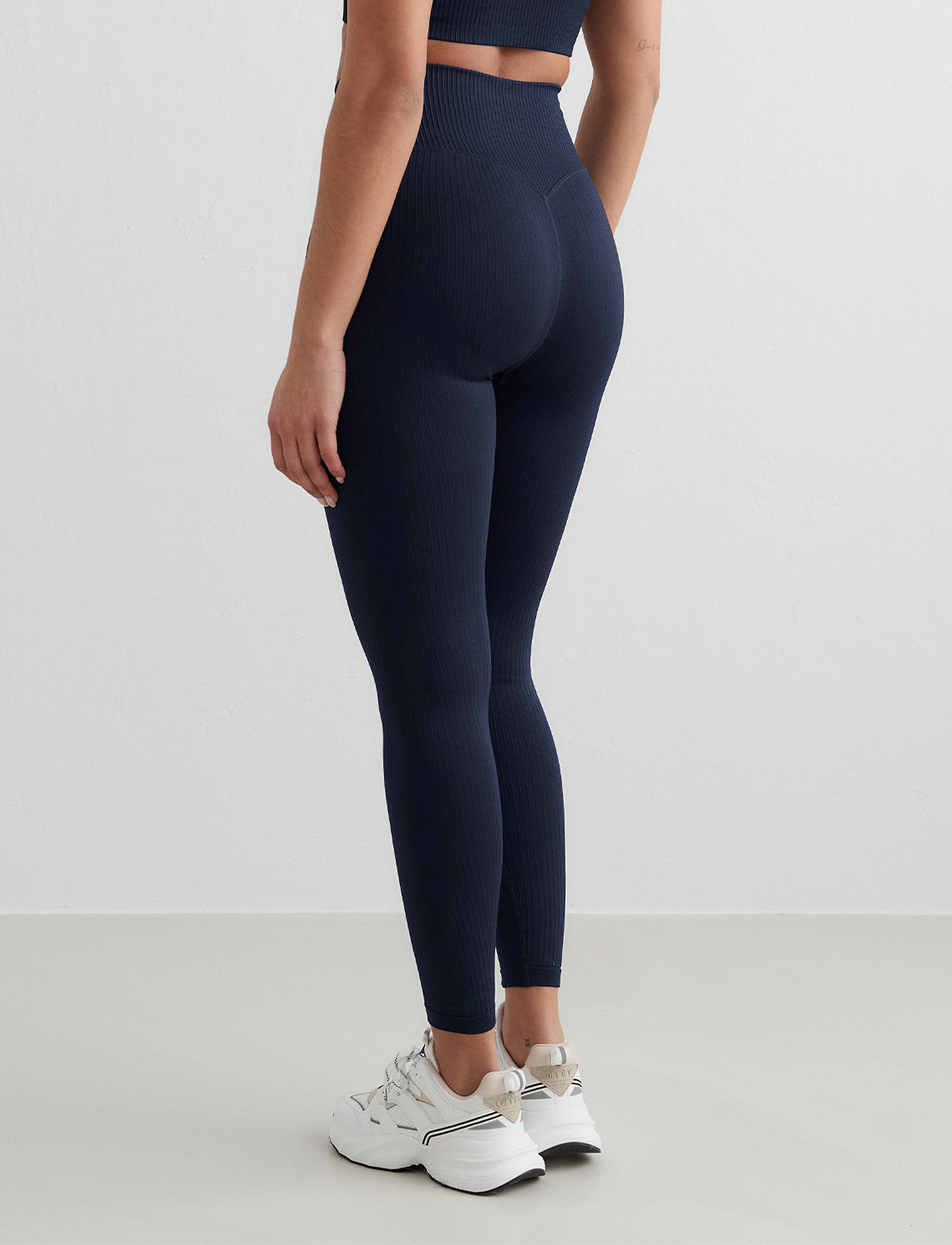 Aimn Ribbed Seamless Tights dam – bild 5