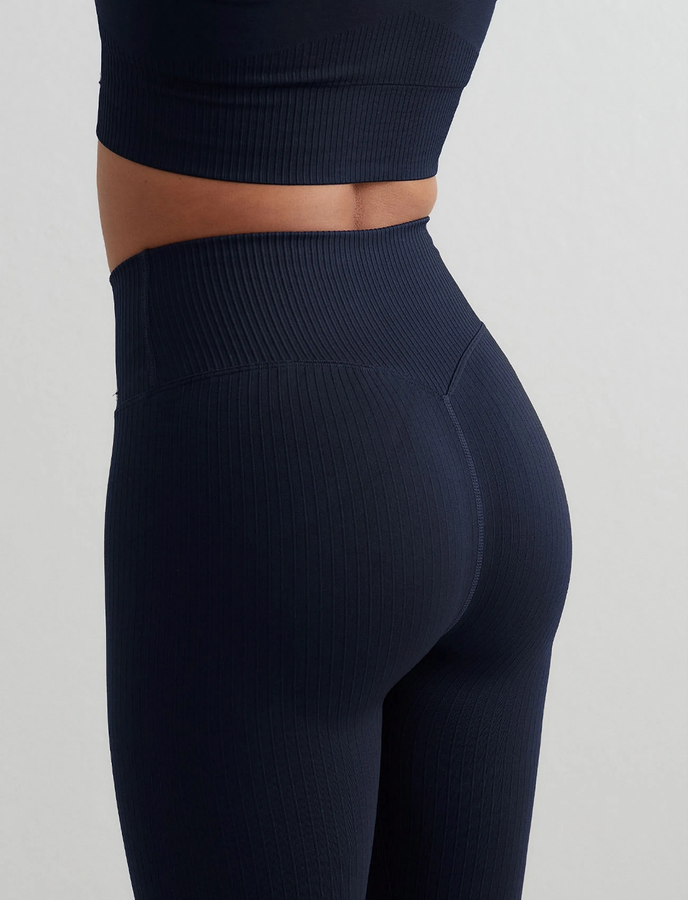 Aimn Ribbed Seamless Tights dam – bild 6