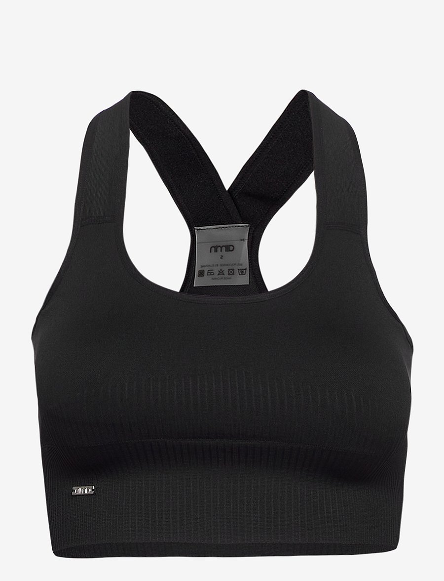 aim´n - High Support Ribbed Bra - høj støtte - black - 1