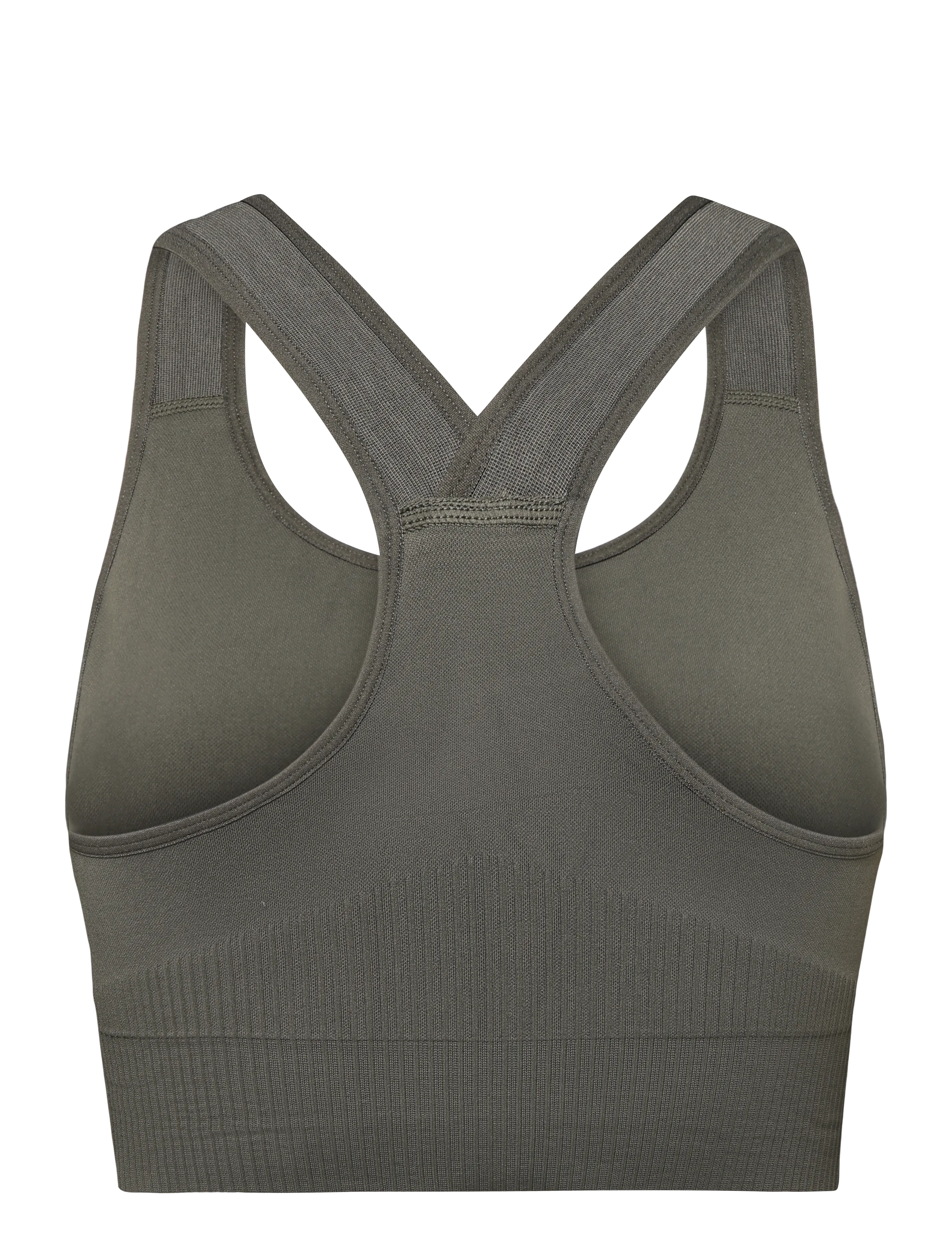 aim´n - High Support Ribbed Bra - sport-bhs: starker halt - dark ivy - 1