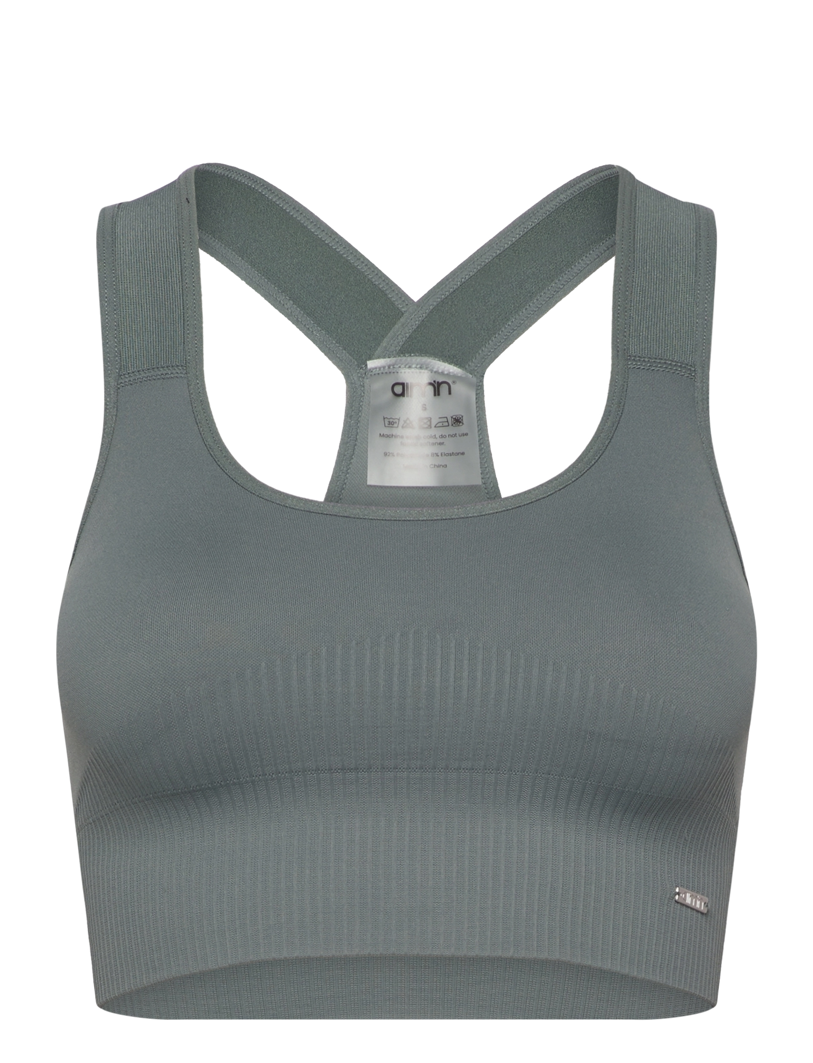 AIM ́N High Support Ribbed BH Grün - XS - Damen