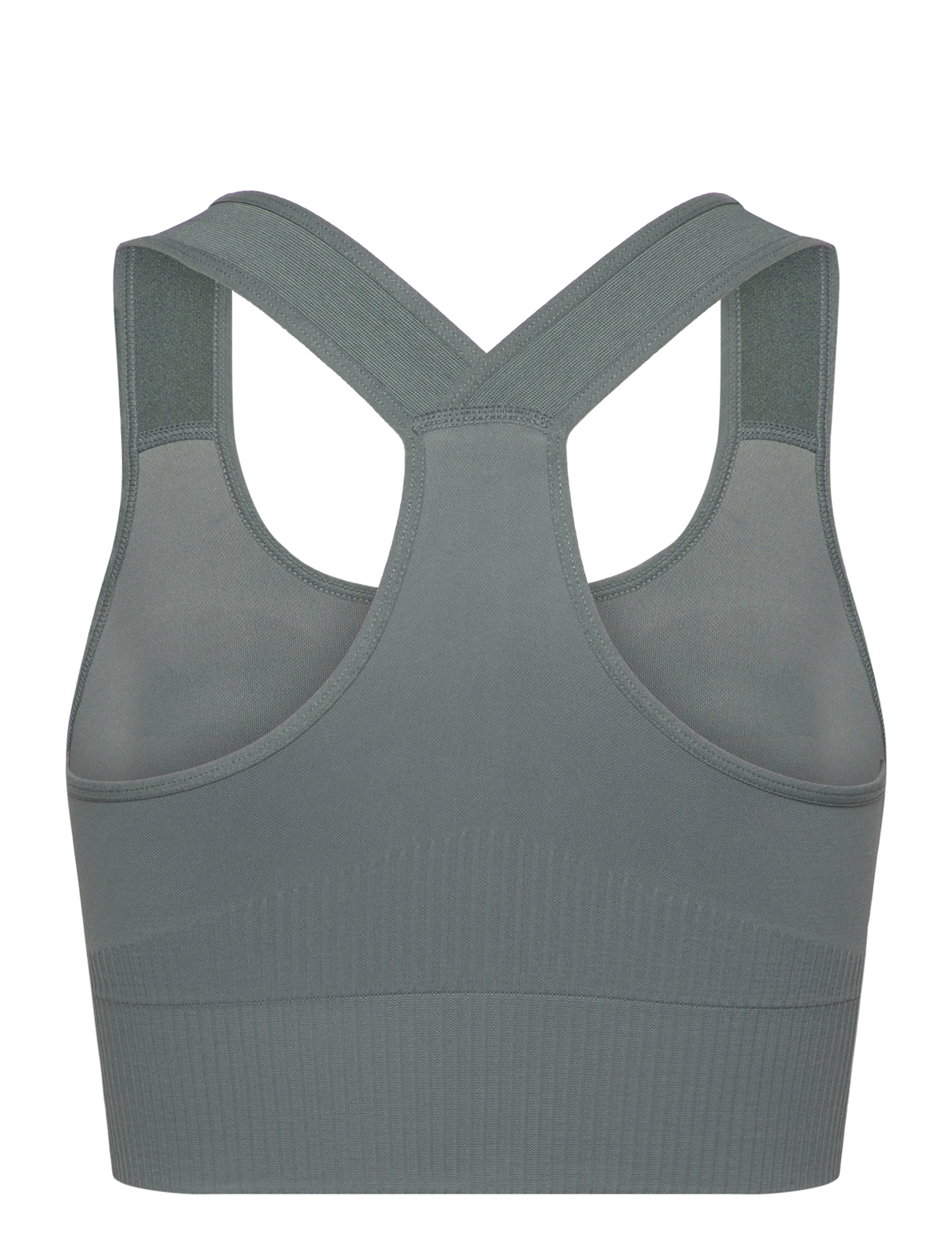 aim´n - High Support Ribbed Bra - høj støtte - sage - 1