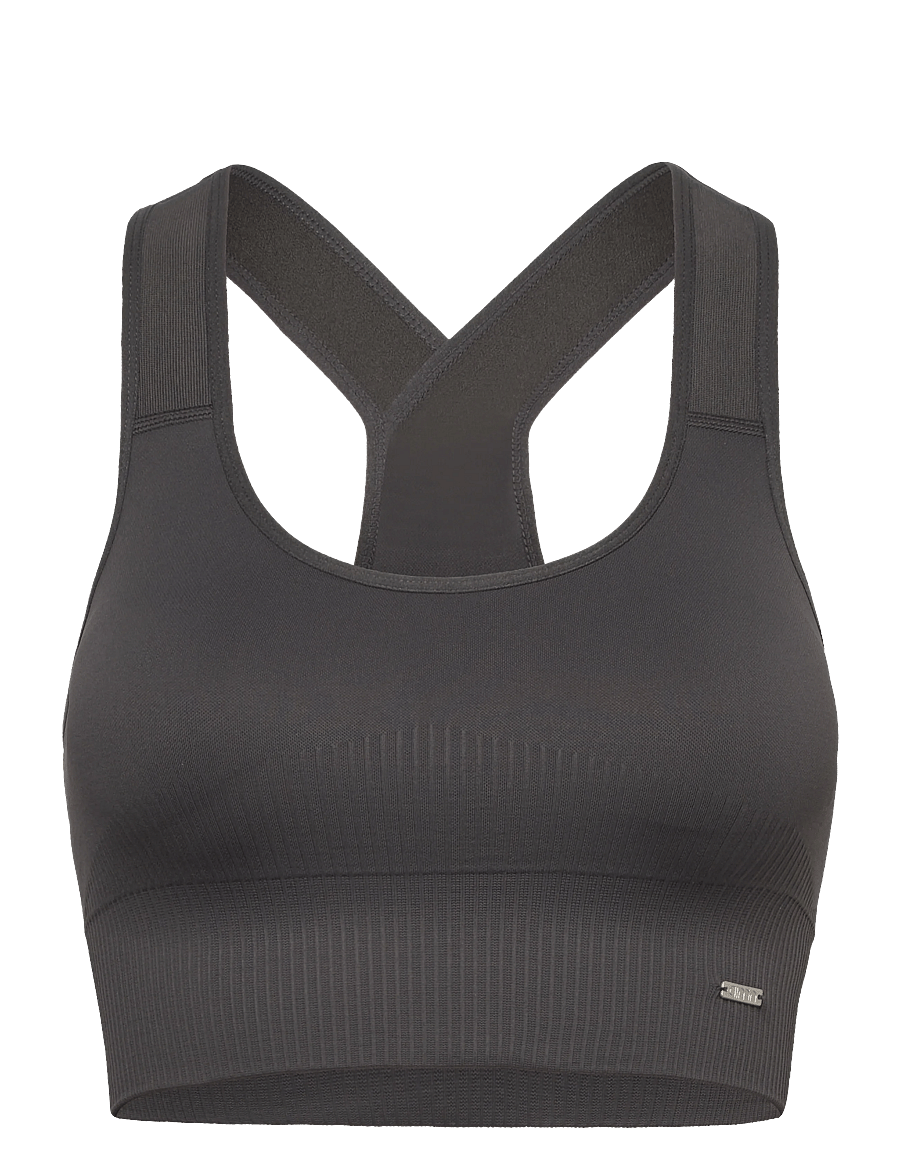 aim´n - High Support Ribbed Bra - høj støtte - shadow grey - 0