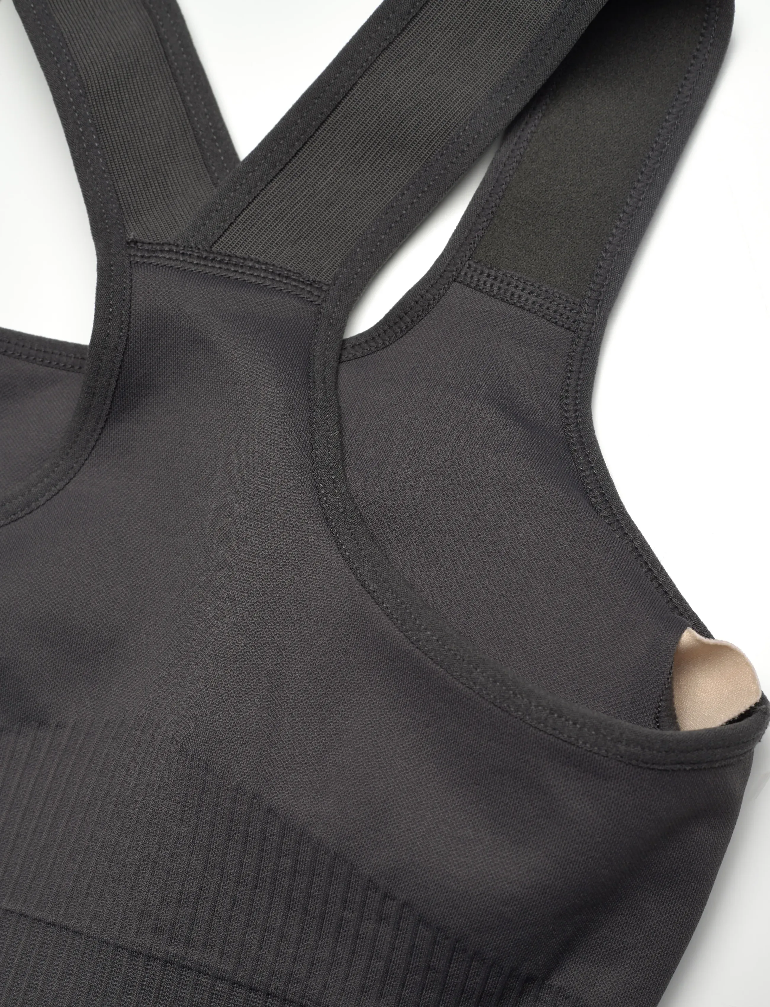 aim´n - High Support Ribbed Bra - høj støtte - shadow grey - 2
