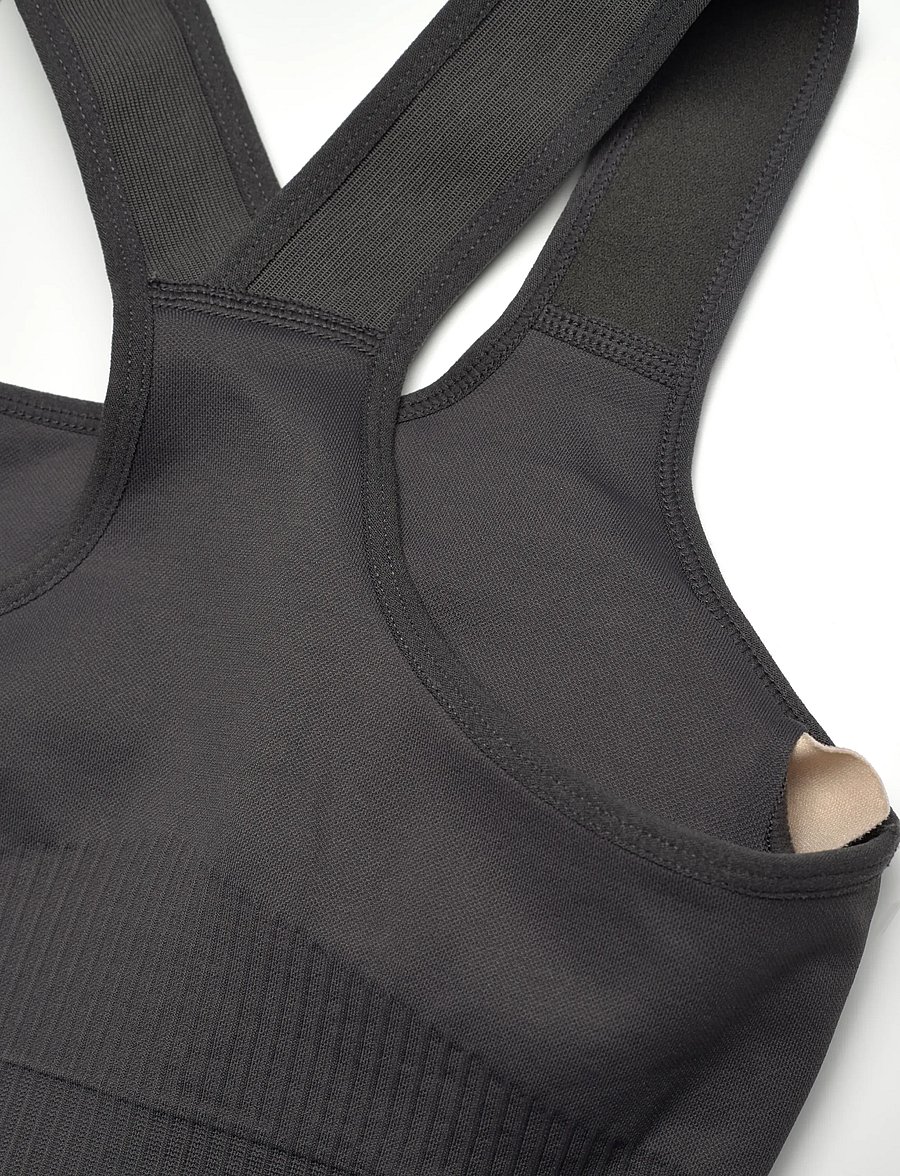 aim´n - High Support Ribbed Bra - høj støtte - shadow grey - 2
