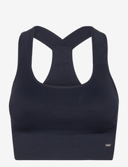 High Support Ribbed Bra - NAVY