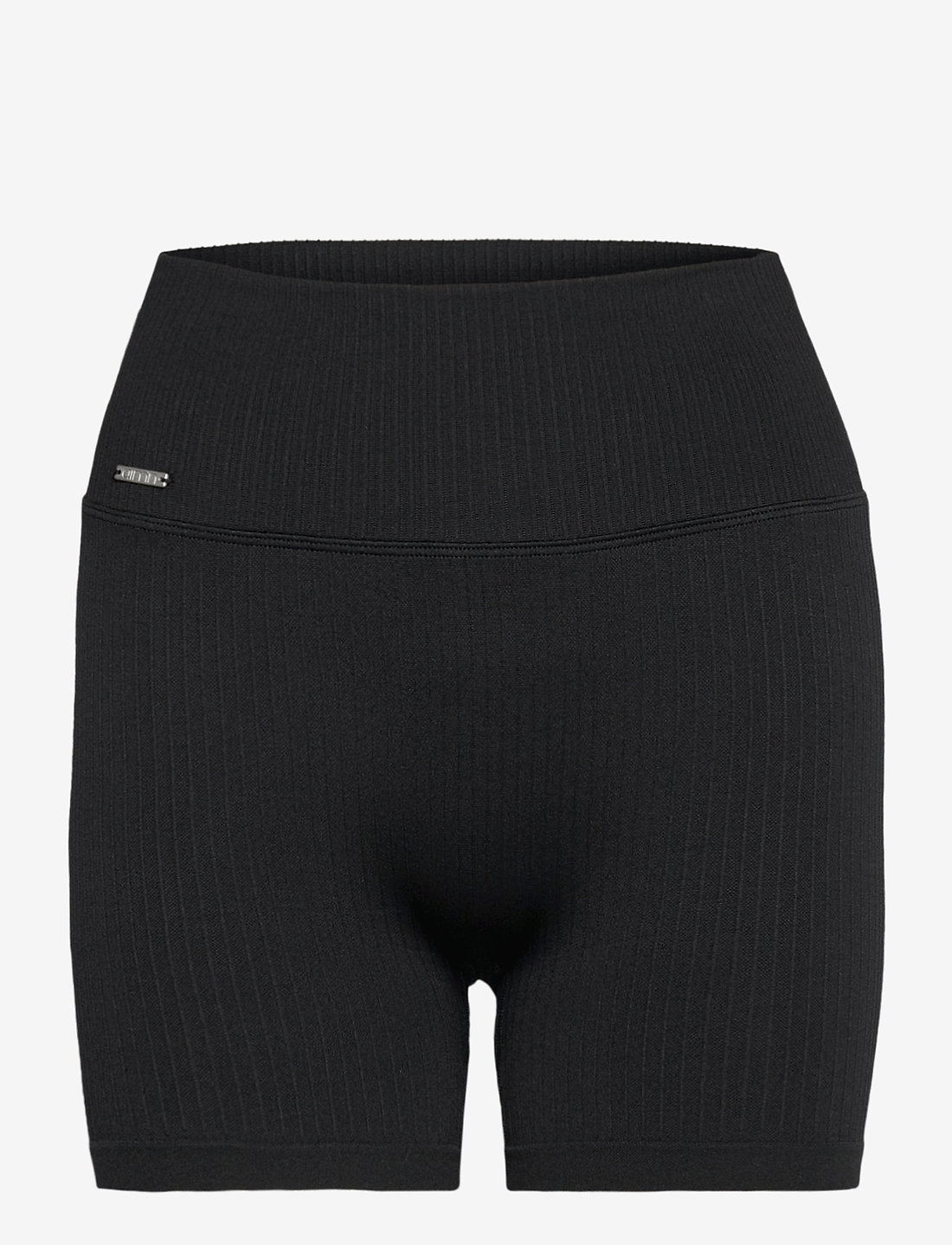 aim´n - Ribbed Seamless Midi Biker Shorts - kurze tights - black - 1