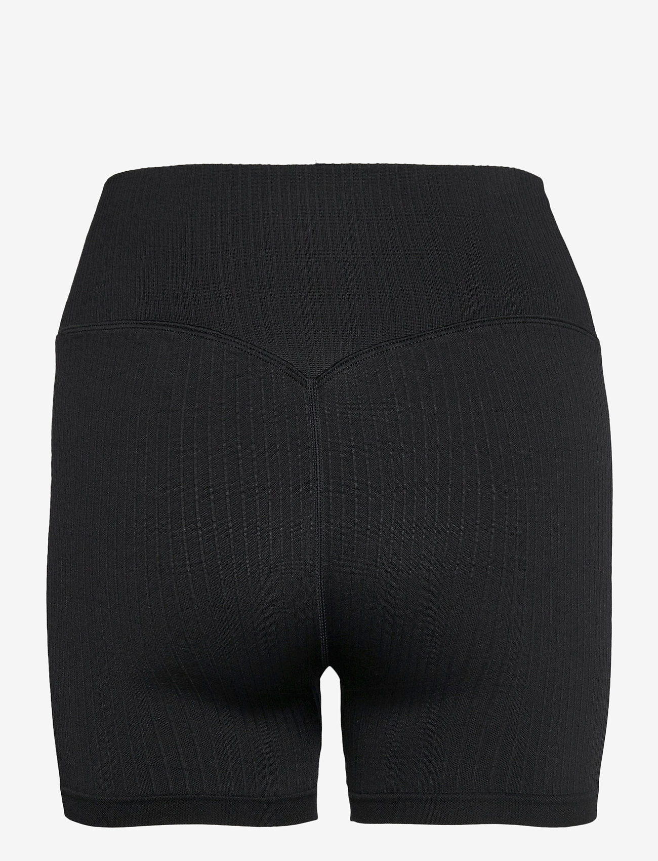 aim´n - Ribbed Seamless Midi Biker Shorts - 1/2 længde - black - 2