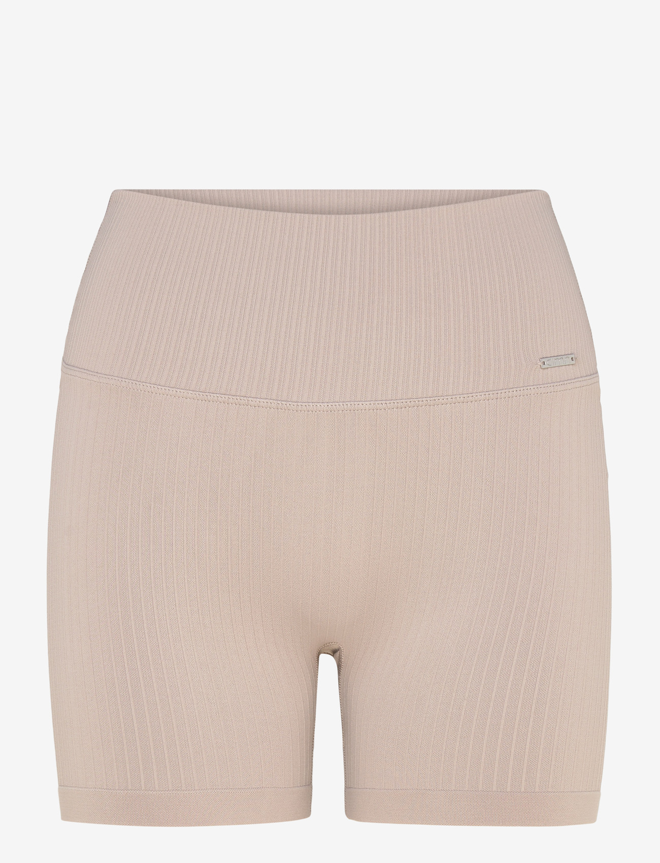 aim´n - Ribbed Seamless Midi Biker Shorts - Īsas zeķubikses - dark clay - 1