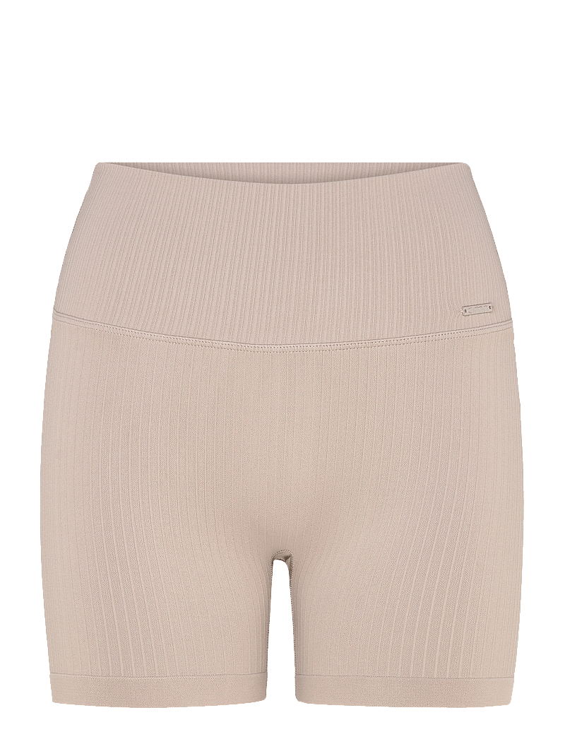 aim´n - Ribbed Seamless Midi Biker Shorts - kurze tights - dark clay - 1