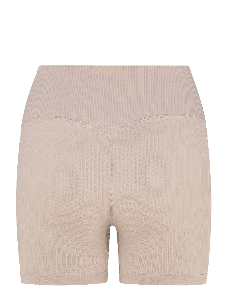 aim´n - Ribbed Seamless Midi Biker Shorts - trainingstights - dark clay - 2