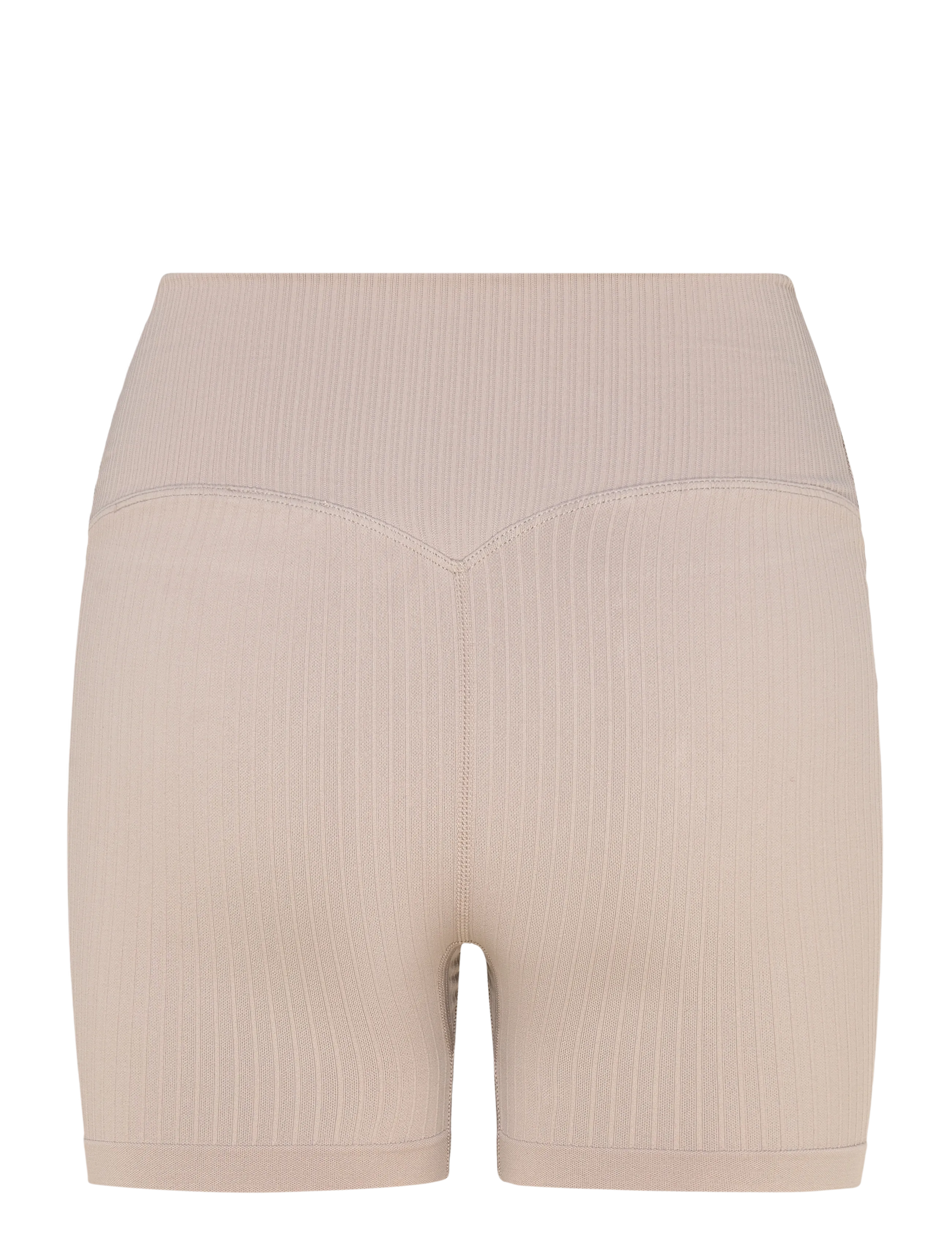 aim´n - Ribbed Seamless Midi Biker Shorts - Õmblusteta retuusid - dark clay - 2